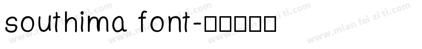 southima font字体转换